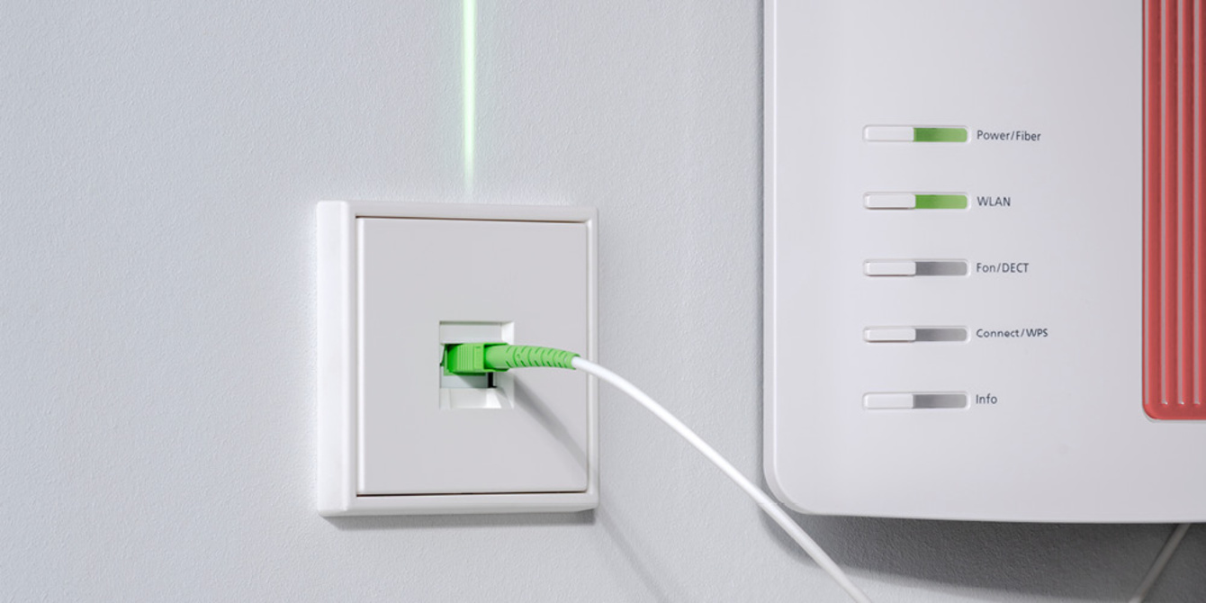 Die neuen Glasfaser-Anschlussdosen bei DC Elektromeisterbetrieb in Mannheim